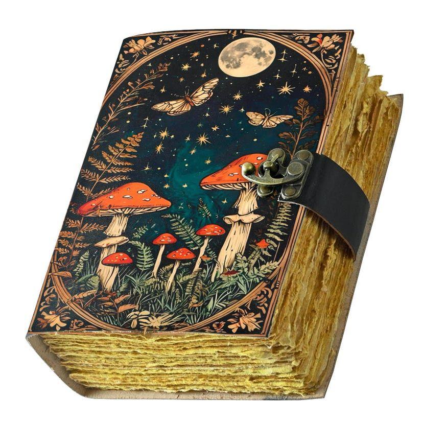 Mushroom Leather Grimoire: Handmade Deckle Edge Book of Shadows 7 x 5 inch
Mushroom Leather Grimoire: Handmade Deckle Edge Book of Shadows 7 x 5 inch