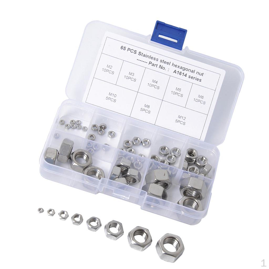 65pcs Metric M2 4 M5 M6 10 M14 Stainless Steel the Case
65pcs Metric M2 4 M5 M6 10 M14 Stainless Steel the Case