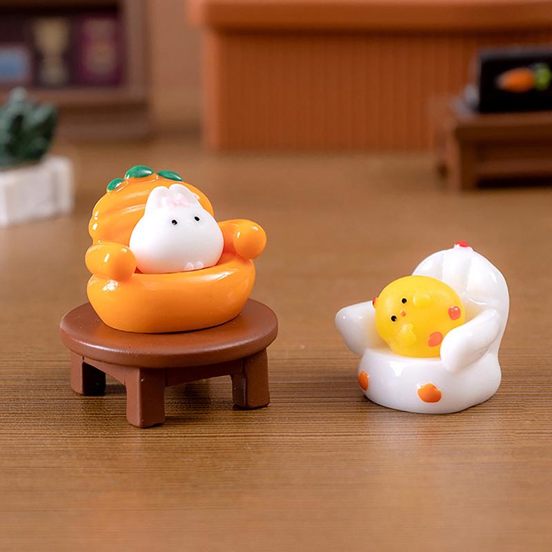 Cute Figurines Miniature Cartoon Animal Rabbit Cat Resin Ornament Micro Landscape Kawaii Desk Accessories For Home Decoration
Cute Figurines Miniature Cartoon Animal Rabbit Cat Resin Ornament Micro Landscape Kawaii Desk Accessories For Home Decoration