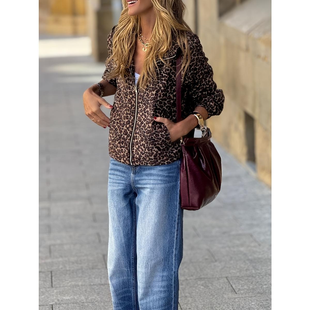 Vintage American Leopard Print Hoodie, Street Hip Hop Casual Hooded Sweatshirt Top for Women, Europe & America Style S
Vintage American Leopard Print Hoodie, Street Hip Hop Casual Hooded Sweatshirt Top for Women, Europe & America Style S