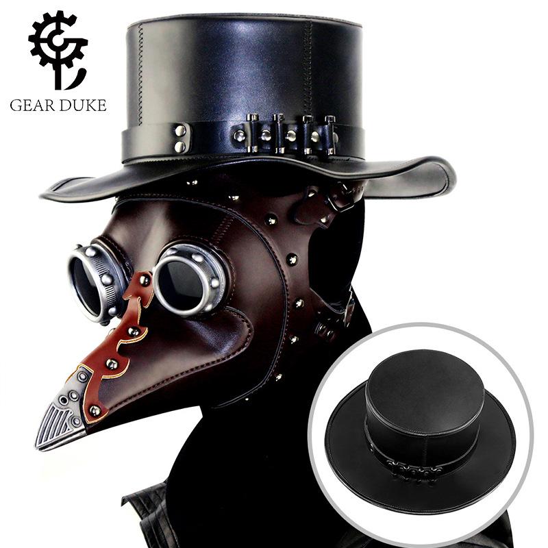 Plague Doctor Punk PU Unisex Top Hat for Halloween or Dance Party
Plague Doctor Punk PU Unisex Top Hat for Halloween or Dance Party