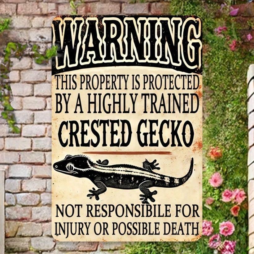Metal Poster Wall Art Gecko Warning Sign Garden Outdoor Tin Sign 8x12 Inch
Metal Poster Wall Art Gecko Warning Sign Garden Outdoor Tin Sign 8x12 Inch