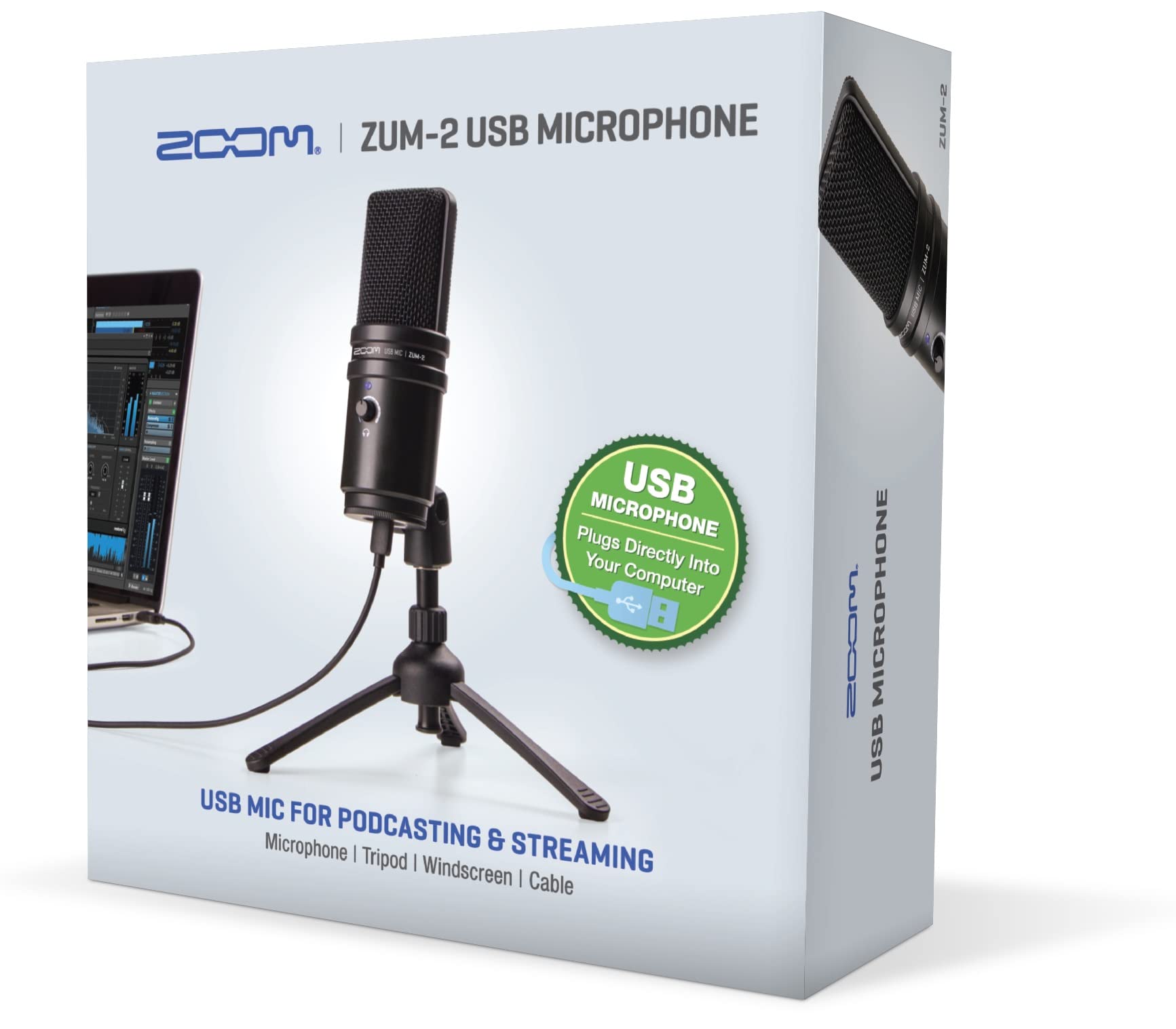 Микрофон ZOOM USB с высоким разрешением и качеством звука, черный Простая настройка путем прямого подключения к компьютеру через USB для потоковой передачи игр ZUM-2
Микрофон ZOOM USB с высоким разрешением и качеством звука, черный Простая настройка путем прямого подключения к компьютеру через USB для потоковой передачи игр ZUM-2
