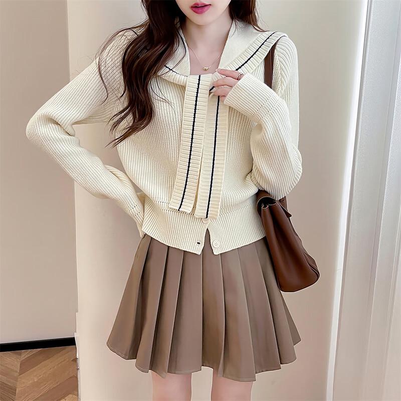 TonLion Women s Navy Style Shawl and Cardigan Two-Piece Set S
TonLion Women s Navy Style Shawl and Cardigan Two-Piece Set S