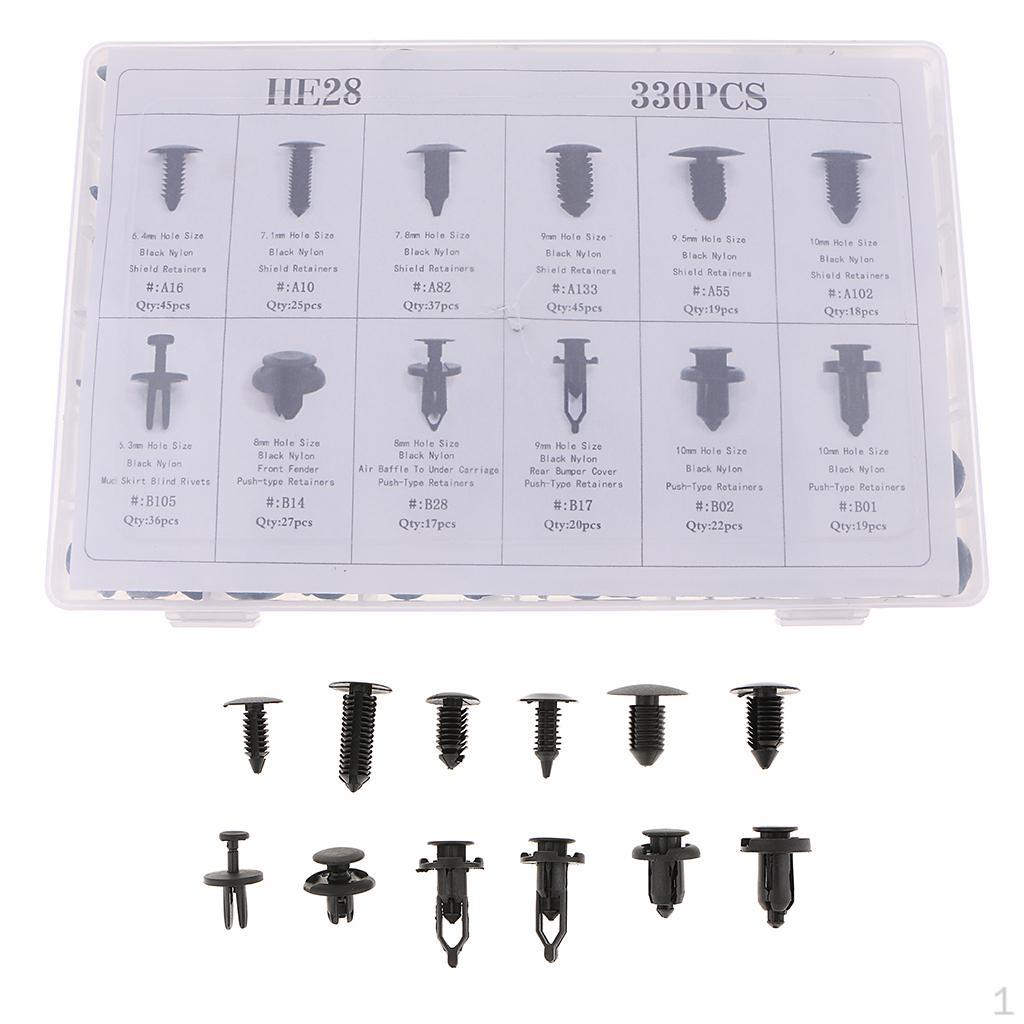 330 Pieces Car Body Fastener Moulding Clip
330 Pieces Car Body Fastener Moulding Clip