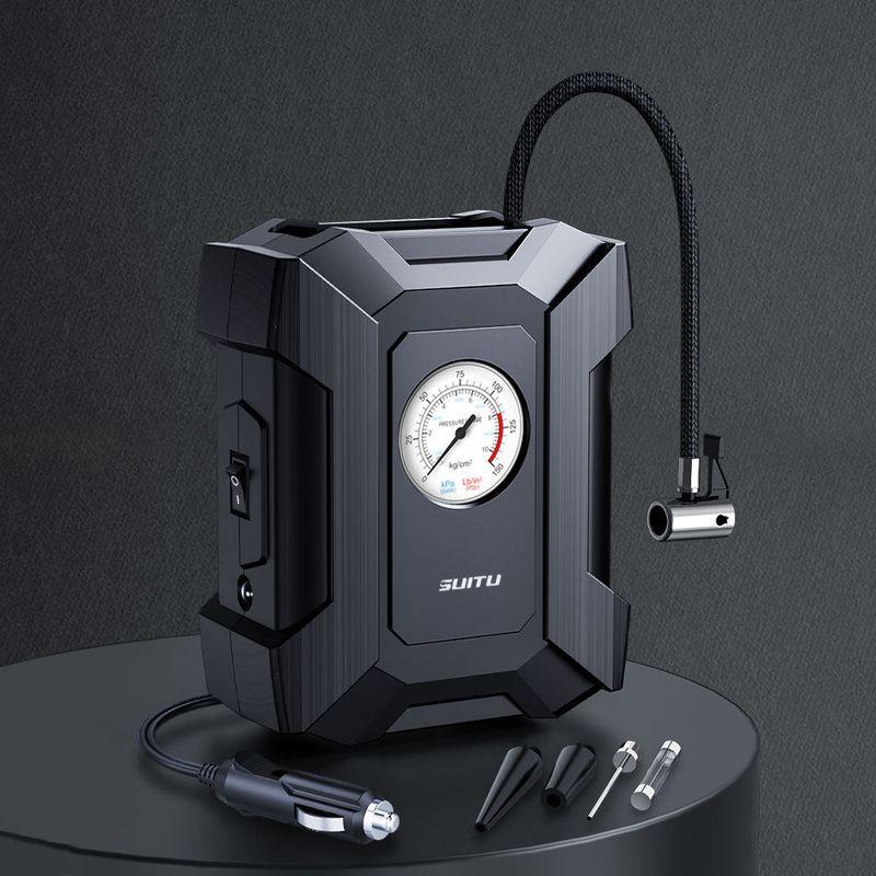 Car Air Pump, Portable Electric Tire Inflator for Cars, Multifunctional 12V Car Air Pump Pointer Model with Line
Car Air Pump, Portable Electric Tire Inflator for Cars, Multifunctional 12V Car Air Pump Pointer Model with Line