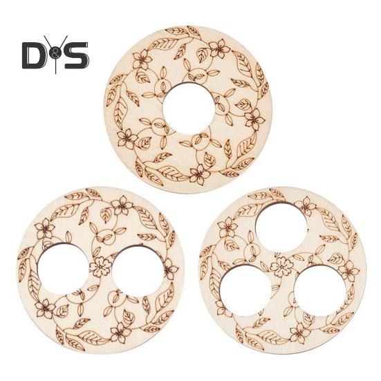 3 шт. Деревянный инструмент для центрирования фитиля, выгравированный узорчатый держатель фитиля, 2,95 дюйма, 1 отверстие, 2 отверстия, 3 отверстия, стабилизатор фитиля для свечей своими руками Sets
3 шт. Деревянный инструмент для центрирования фитиля, выгравированный узорчатый держатель фитиля, 2,95 дюйма, 1 отверстие, 2 отверстия, 3 отверстия, стабилизатор фитиля для свечей своими руками Sets