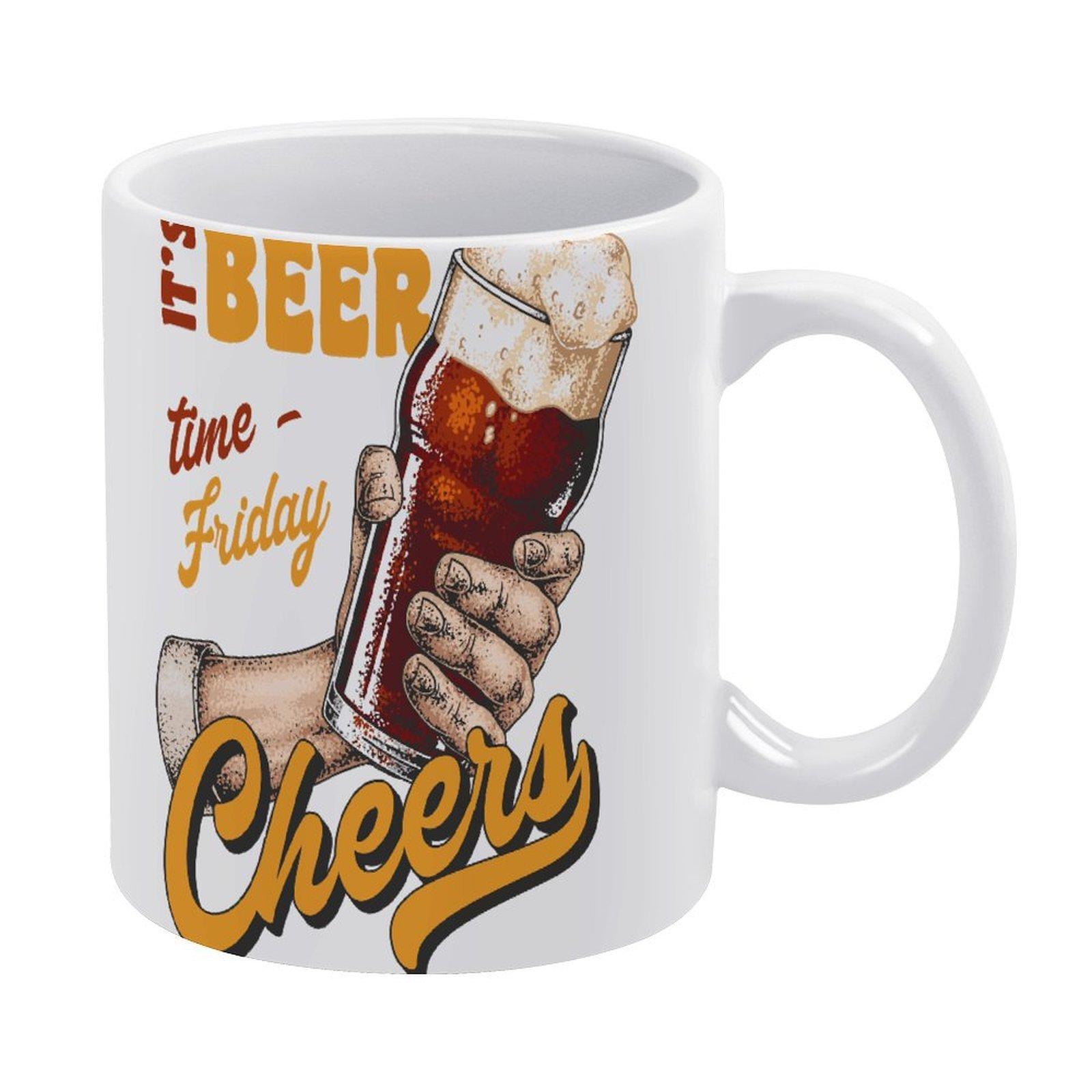 1pc 11oz Beer Lover Ceramic Mug with Double-Sided Print, Perfect Home or Office Cup, Great Humorous Gift for Drinking Fans белый
1pc 11oz Beer Lover Ceramic Mug with Double-Sided Print, Perfect Home or Office Cup, Great Humorous Gift for Drinking Fans белый