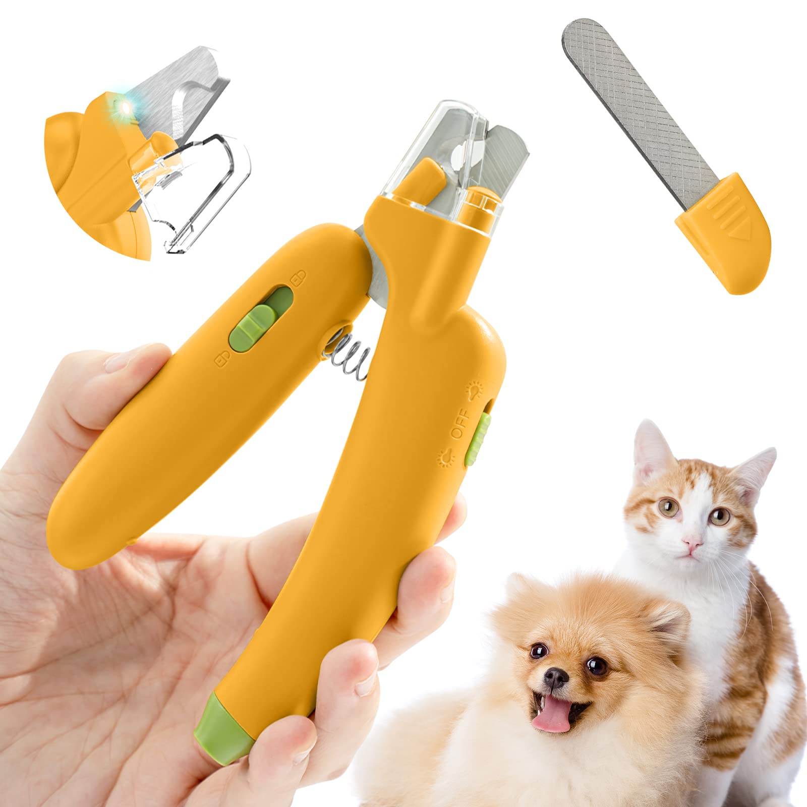 Светодиодные кусачки для ногтей Caseeto Pet Nail Cat Nail для средних и больших ногтей, удобные в использовании, даже для лезвий из нержавеющей стали, в комплект входит удобный футляр для хранения
Светодиодные кусачки для ногтей Caseeto Pet Nail Cat Nail для средних и больших ногтей, удобные в использовании, даже для лезвий из нержавеющей стали, в комплект входит удобный футляр для хранения