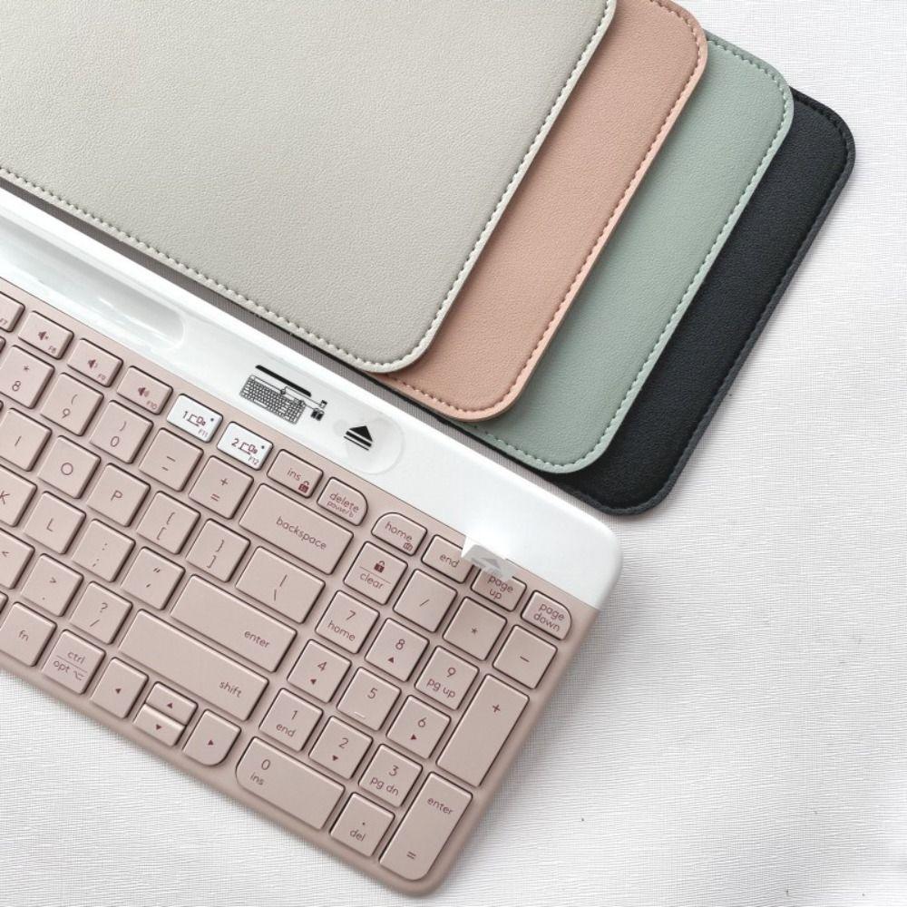 Anti-Shock Storage Bag PU Leather Protective Case Wireless Keyboard Sleeve for Logitech K580 світло-сірого кольору
Anti-Shock Storage Bag PU Leather Protective Case Wireless Keyboard Sleeve for Logitech K580 світло-сірого кольору