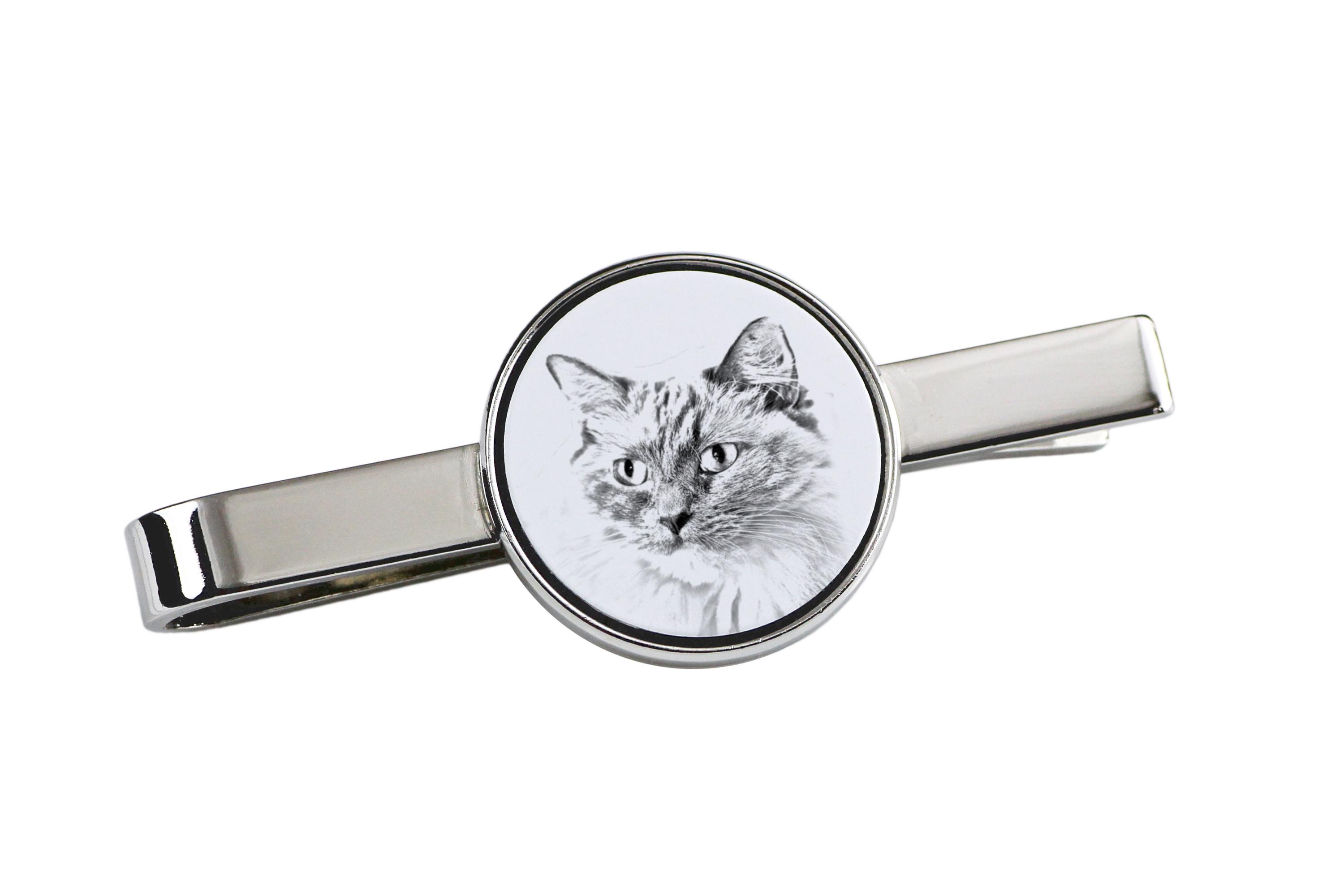 Ragdoll - cat tie clip, personalized tie clip, unique gift for men from Art-Dog brand срібний
Ragdoll - cat tie clip, personalized tie clip, unique gift for men from Art-Dog brand срібний