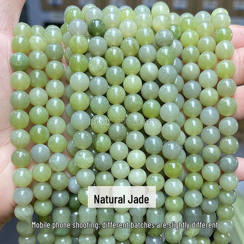 Jinde Jewelry Natural Green Jade Qingyu Loose Beads Bracelet - Round Beads for DIY Jewelry Accessories
Jinde Jewelry Natural Green Jade Qingyu Loose Beads Bracelet - Round Beads for DIY Jewelry Accessories