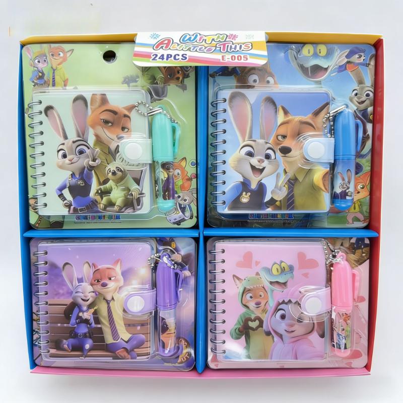 1 Disney Zootopia Nick and Judy Notebook Set Portable Mini Diary with Ballpoint Pen and Cute Cartoon Design Random 1pcs
1 Disney Zootopia Nick and Judy Notebook Set Portable Mini Diary with Ballpoint Pen and Cute Cartoon Design Random 1pcs