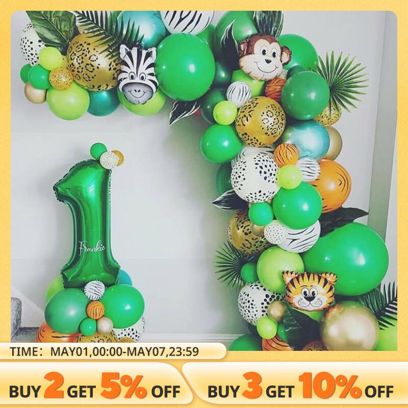 109pcs Safari Animal Balloons Garland Arch Kit Jungle Party Supplies Favors Kids Boy Birthday Party Baby Shower Gifts
109pcs Safari Animal Balloons Garland Arch Kit Jungle Party Supplies Favors Kids Boy Birthday Party Baby Shower Gifts