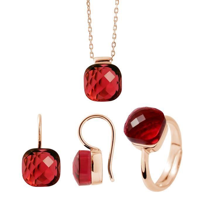 Parure - LOVA LOLA VAN DER KEEN - LINEA MODA - Cristal Rouge - Argent 925 - Or Rose червоний
Parure - LOVA LOLA VAN DER KEEN - LINEA MODA - Cristal Rouge - Argent 925 - Or Rose червоний