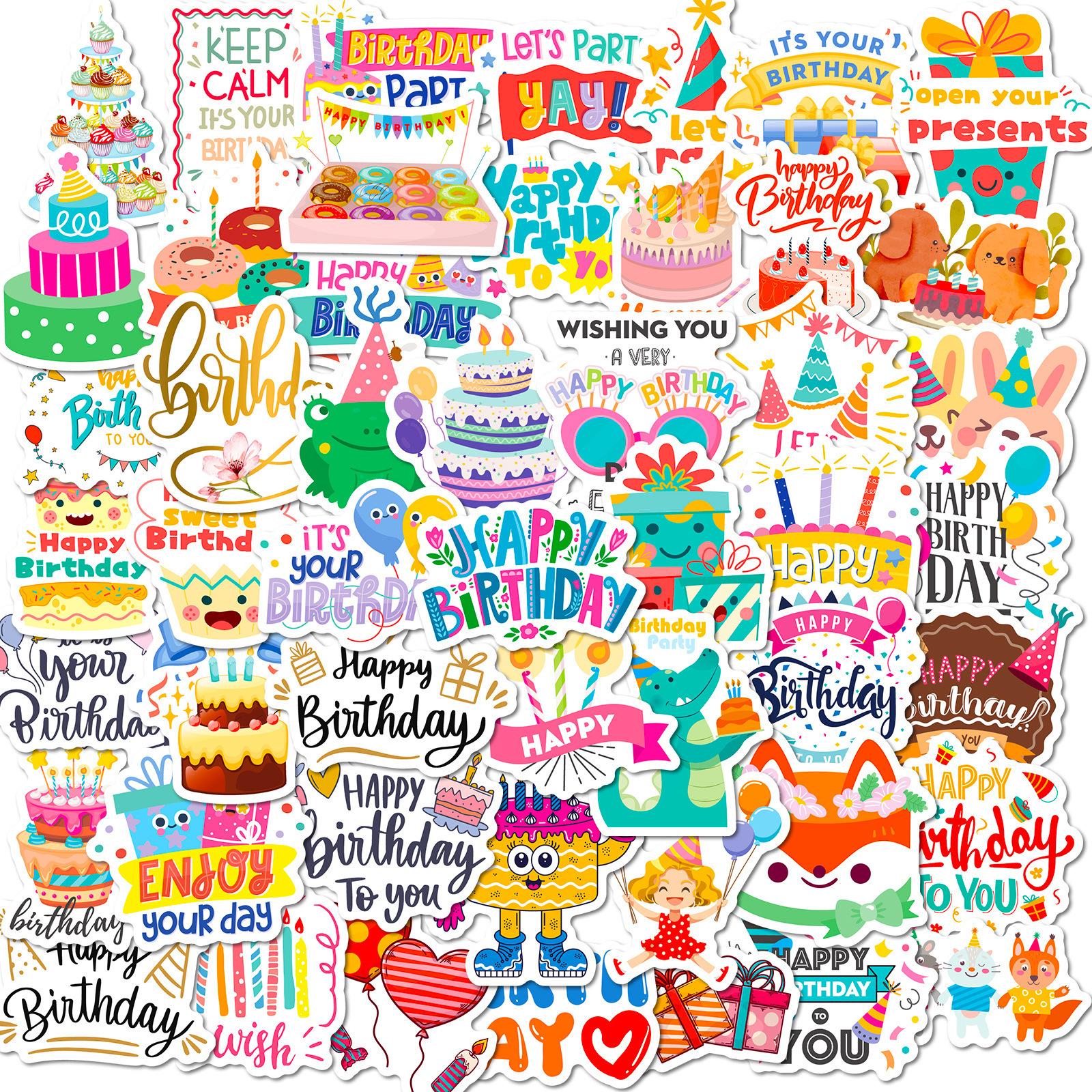 50 Happy Birthday Party Stickers Xiaoqing Happy Birthday Cartoon Creative Ipad Party Decoration Graffiti Stickers
50 Happy Birthday Party Stickers Xiaoqing Happy Birthday Cartoon Creative Ipad Party Decoration Graffiti Stickers