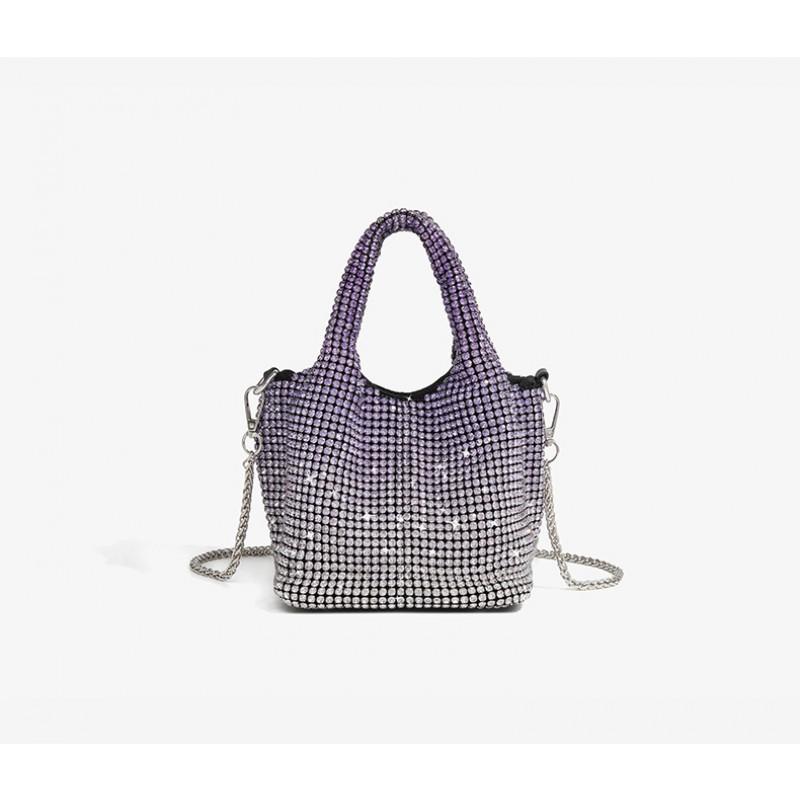 Full Handbag 2025 New Style Gradient Rhinestones One-shoulder Cross-body Bag Fashionable Large-capacity Vegetable Basket Bucket фіолетовий
Full Handbag 2025 New Style Gradient Rhinestones One-shoulder Cross-body Bag Fashionable Large-capacity Vegetable Basket Bucket фіолетовий