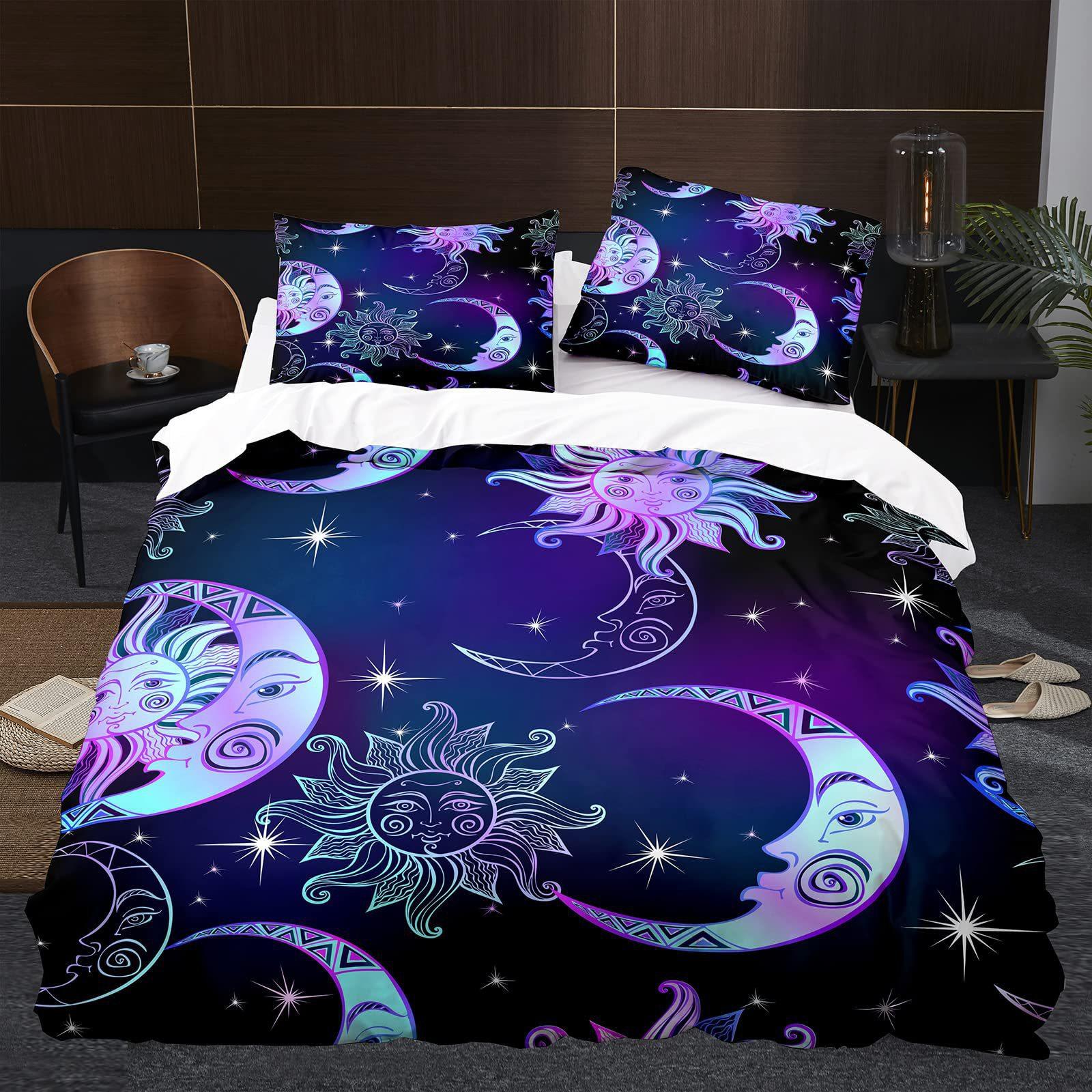 Star Sun Moon Bedding Three-Piece Quilt Cover EU single 135*200
Star Sun Moon Bedding Three-Piece Quilt Cover EU single 135*200