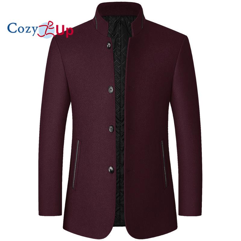 Уютные пальто для подростков, мужская осенне-зимняя куртка, шерстяное пальто, однотонная куртка с лацканами, повседневная деловая мужская одежда, длинная 4XL коричневый