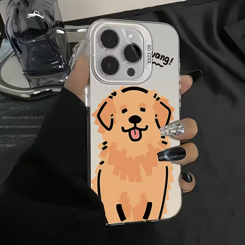 Cartoon Cute Dog Electroplate Silver IMD Case For Samsung Galaxy A06 A16 A23 A26 A34 A36 S25 Ultra S24 Plus S23 FE S22 S21 Cover S25
Cartoon Cute Dog Electroplate Silver IMD Case For Samsung Galaxy A06 A16 A23 A26 A34 A36 S25 Ultra S24 Plus S23 FE S22 S21 Cover S25