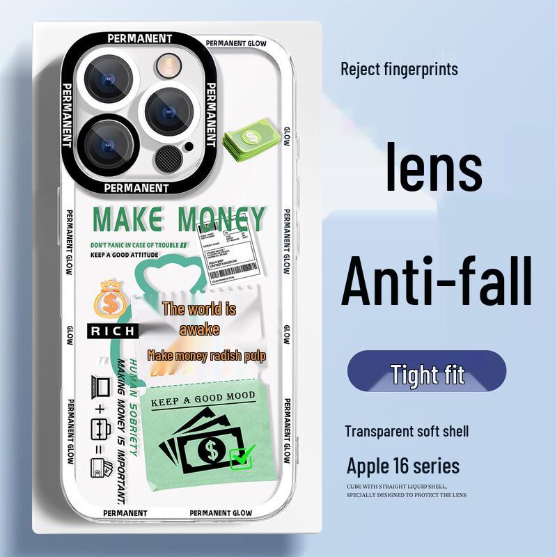 XP Transparent TPU iPhone Case with Slogan Design iPhone 16 Pro Max
XP Transparent TPU iPhone Case with Slogan Design iPhone 16 Pro Max