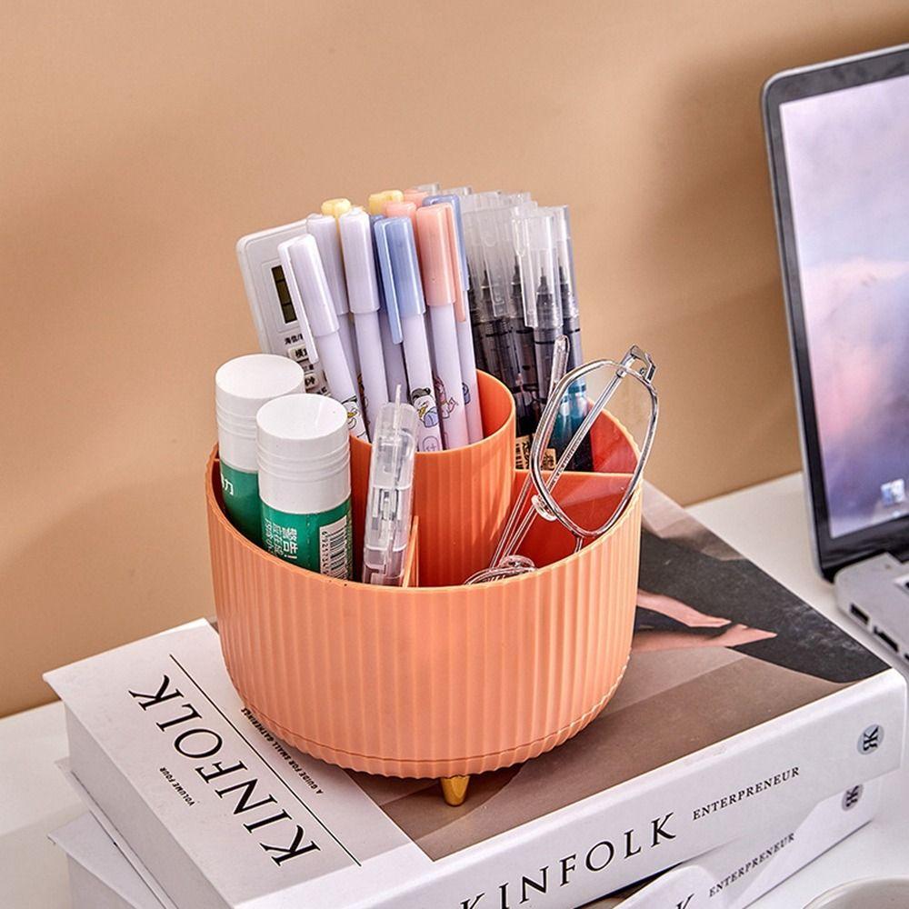 Plastic Rotating Makeup Brush Storage Box Large Capacity Pen Holder Stationery Storage Box Office
Plastic Rotating Makeup Brush Storage Box Large Capacity Pen Holder Stationery Storage Box Office