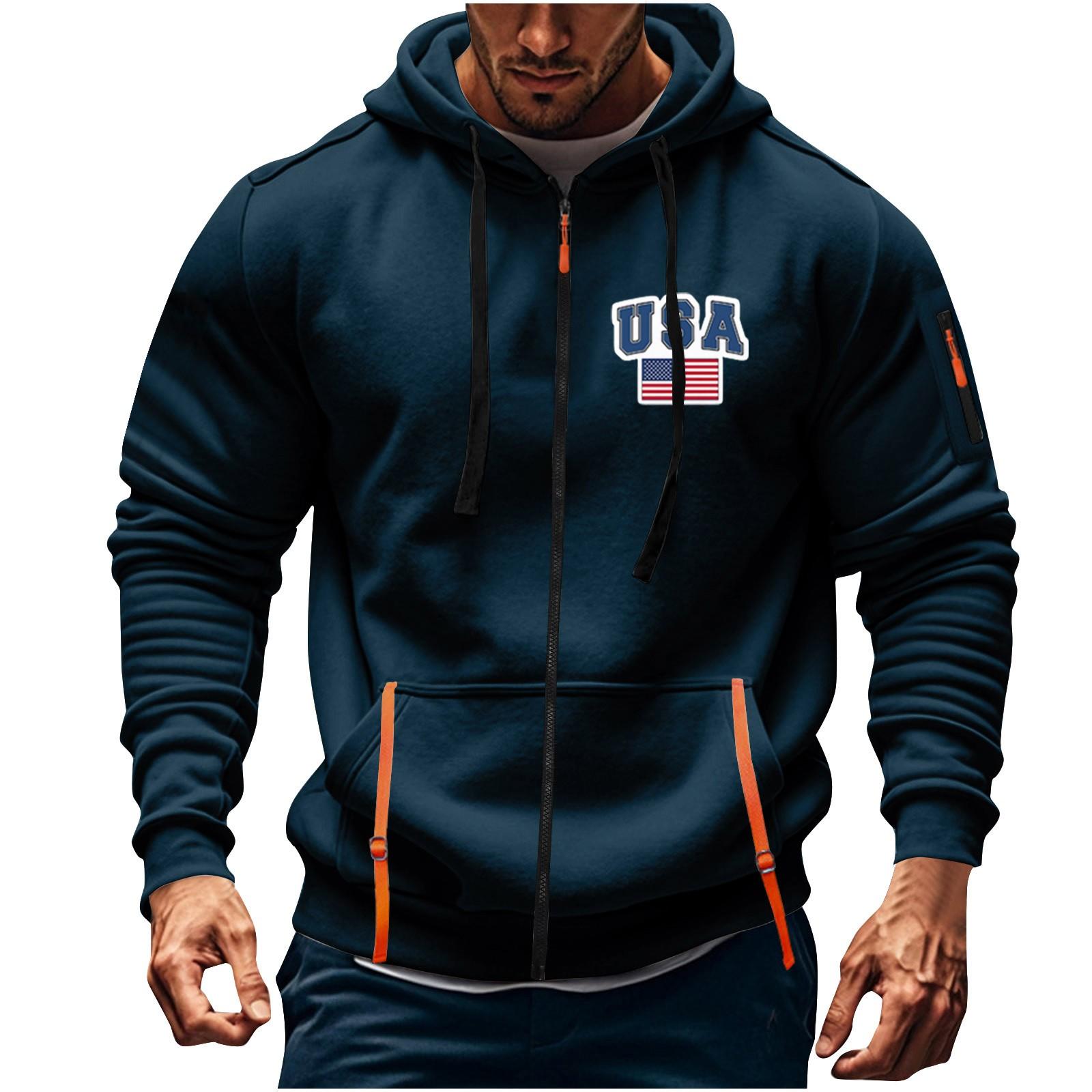 Мужская спортивная повседневная толстовка с капюшоном, кардиган с капюшоном на молнии, многокарманное пальто с капюшоном XL тёмно-синий
Мужская спортивная повседневная толстовка с капюшоном, кардиган с капюшоном на молнии, многокарманное пальто с капюшоном XL тёмно-синий