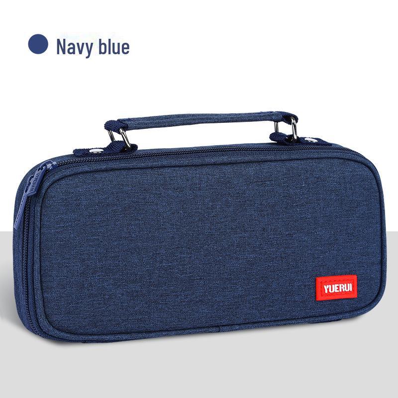 Корейский стиль большой емкости портативный школьный пенал из ткани Оксфорд темно-синий
Корейский стиль большой емкости портативный школьный пенал из ткани Оксфорд темно-синий