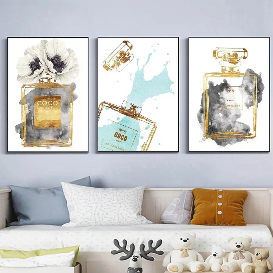 Modern Fashion Aesthetics Wall Art Paris Luxury Perfume Bottle HD Oil on Canvas Poster Print Home Bedroom Decoration Gift 8X12inch 20x30cm
Modern Fashion Aesthetics Wall Art Paris Luxury Perfume Bottle HD Oil on Canvas Poster Print Home Bedroom Decoration Gift 8X12inch 20x30cm