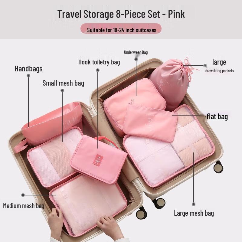 MIAOQIAO 8-Piece Travel Organizer Bag Set 8-Piece Set
MIAOQIAO 8-Piece Travel Organizer Bag Set 8-Piece Set