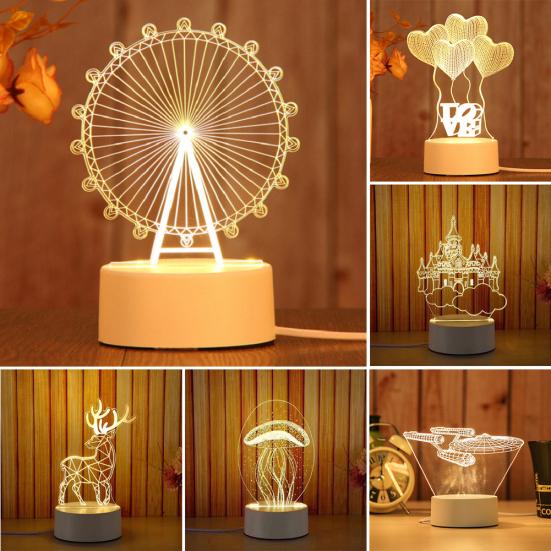 3D Лошадь/Лодка/Башня Акриловый Цвет Изменение 3 Ночной Светодиодный Свет Настольная Прикроватная Лампа 17#
3D Лошадь/Лодка/Башня Акриловый Цвет Изменение 3 Ночной Светодиодный Свет Настольная Прикроватная Лампа 17#