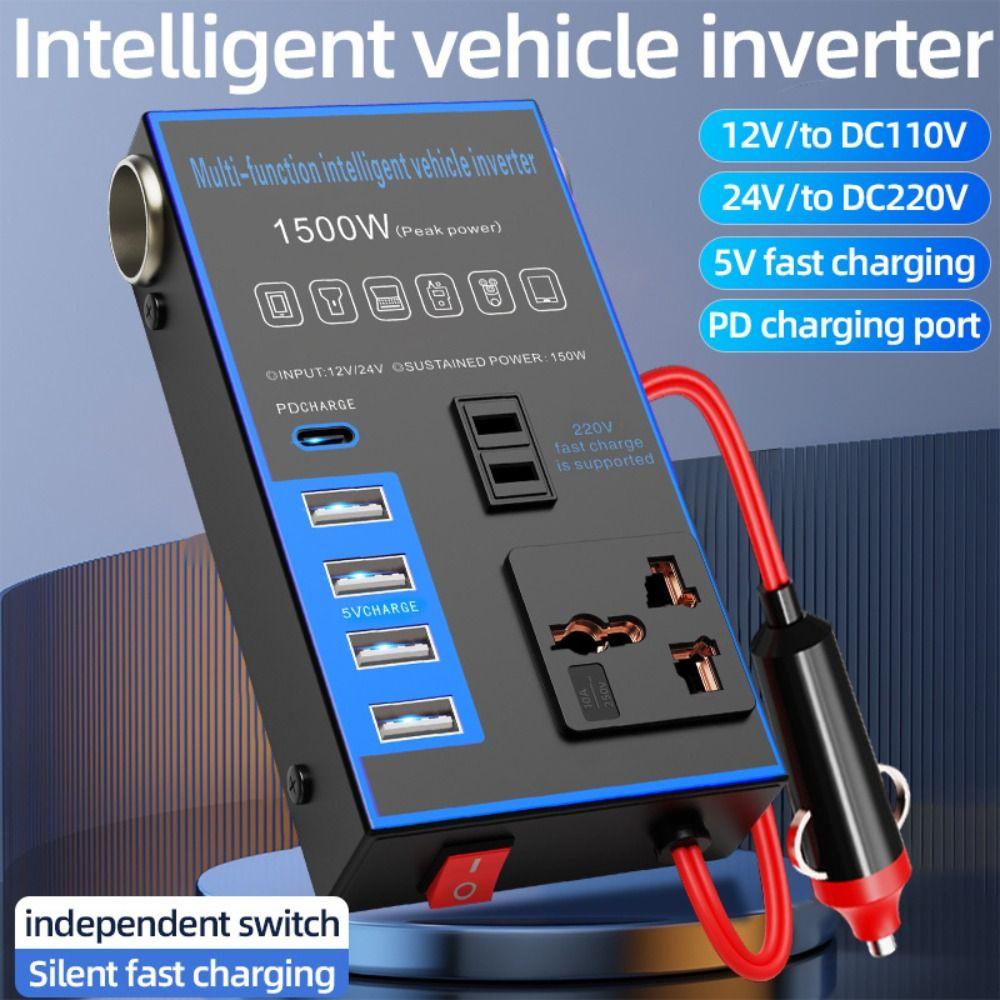 DC 12V/24V To AC 220V Power Adapter High Power Automotive Charger Inverter Portable Car Inverter
DC 12V/24V To AC 220V Power Adapter High Power Automotive Charger Inverter Portable Car Inverter