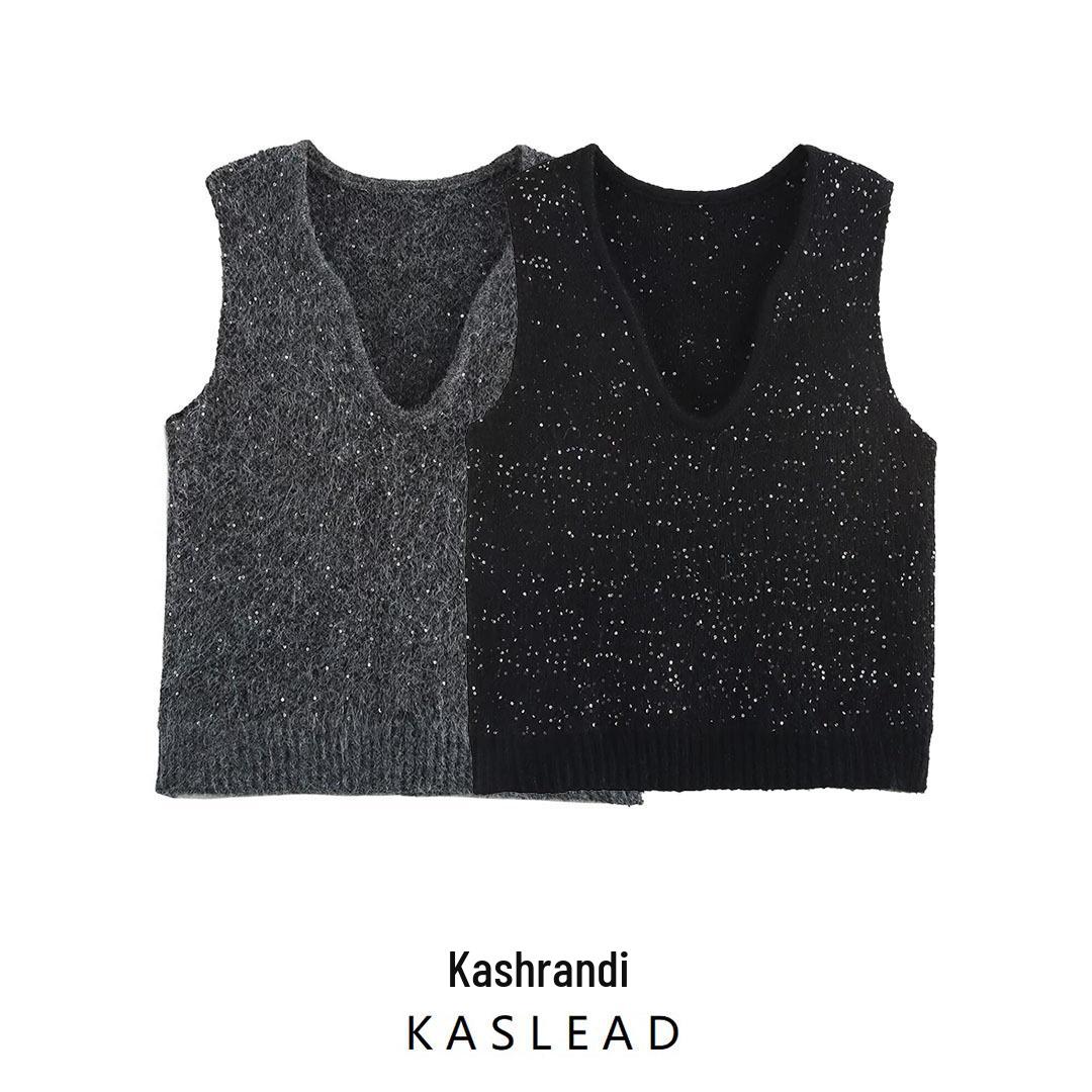 Spring 2025 Women s European-American Style Ruyi Collar Sleeveless Knit Vest One Size
Spring 2025 Women s European-American Style Ruyi Collar Sleeveless Knit Vest One Size