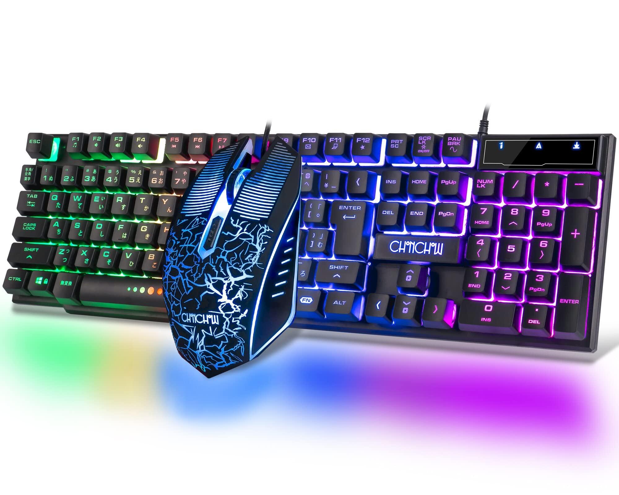 CHONCHOW Gaming Keyboard Mouse Switch Japanese 7 Colours Gaming Mouse with 4 Level 19 108 Compatible with Gaming Keyboard Mouse Set 401J Set, PS4/PS5
CHONCHOW Gaming Keyboard Mouse Switch Japanese 7 Colours Gaming Mouse with 4 Level 19 108 Compatible with Gaming Keyboard Mouse Set 401J Set, PS4/PS5