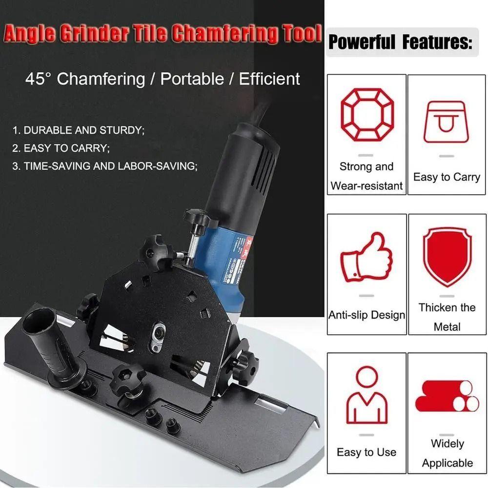 Metal 45 Degree Chamfer Frame Easy To Use Angle Grinder Chamfer Holder 115/125 Angle Grinder чорний
Metal 45 Degree Chamfer Frame Easy To Use Angle Grinder Chamfer Holder 115/125 Angle Grinder чорний