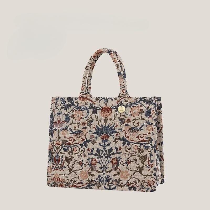 Retro Flower Embroidery Tote Bag Women Canvas Large Capacity Square Shoulder Bags Ladies Fashion Commuter Harajuku Handbag 2025 40x32x14cm бежевий
Retro Flower Embroidery Tote Bag Women Canvas Large Capacity Square Shoulder Bags Ladies Fashion Commuter Harajuku Handbag 2025 40x32x14cm бежевий