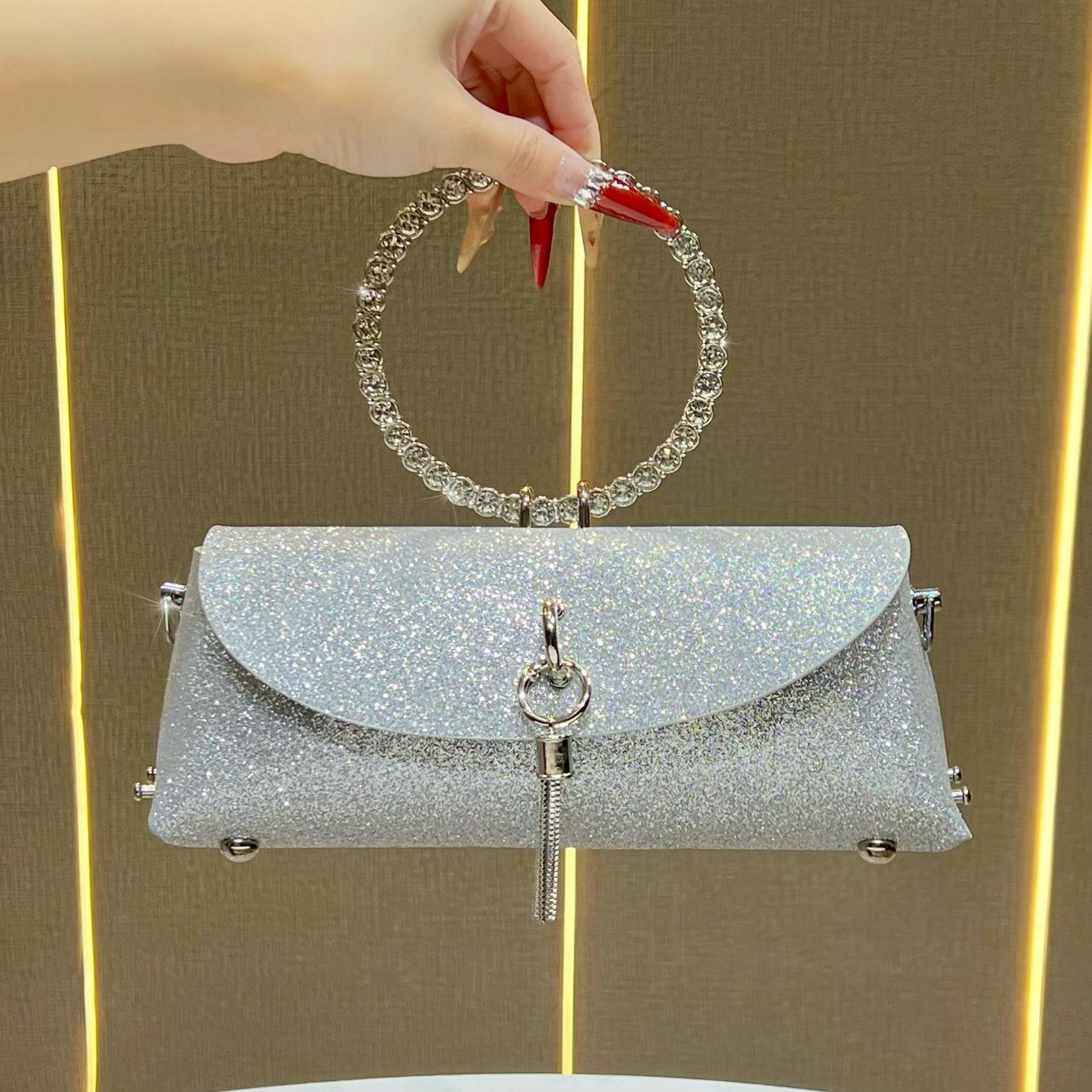 Fashion Rhinestone Evening Bags Ladies Clutch Diamond Handle Women Handbags Tassel Crystal Shoulder Crossbody Bag Wedding Purse
Fashion Rhinestone Evening Bags Ladies Clutch Diamond Handle Women Handbags Tassel Crystal Shoulder Crossbody Bag Wedding Purse