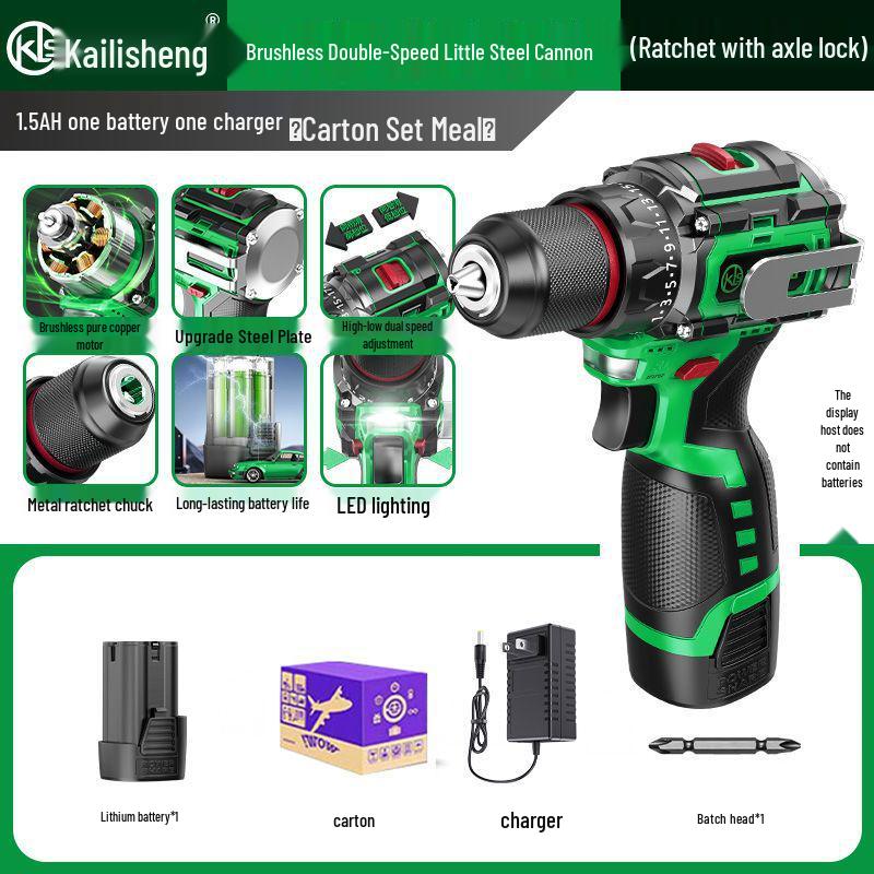 Kailisheng Portable Copper Brushless Hand Drill with Ratchet Chuck
Kailisheng Portable Copper Brushless Hand Drill with Ratchet Chuck