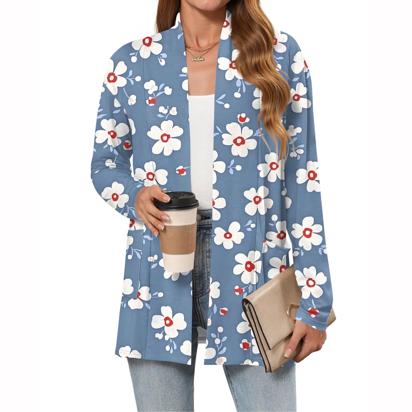 Женский модный повседневный кардиган с длинным рукавом, тонкий свободный кардиган-жакет с карманами L
Женский модный повседневный кардиган с длинным рукавом, тонкий свободный кардиган-жакет с карманами L