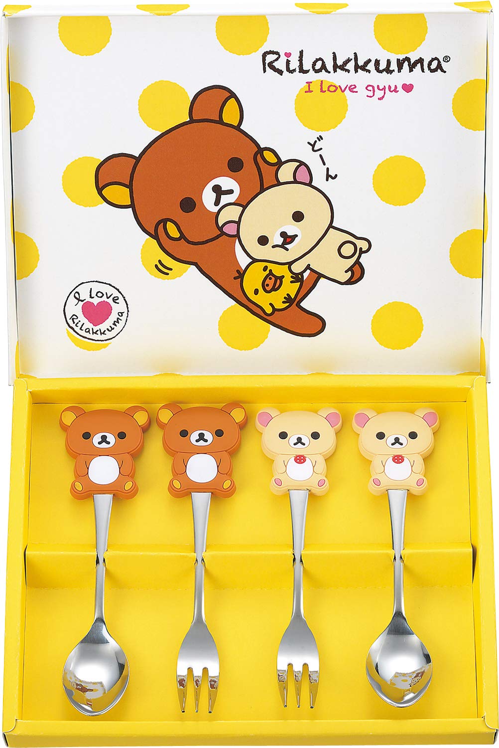Tamahashi Rilakkuma Spoon & Fork 4-Piece Set RK-28
Tamahashi Rilakkuma Spoon & Fork 4-Piece Set RK-28
