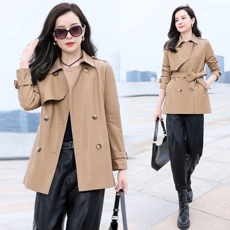 Женский тренч из овечьей кожи, новый, весна-осень 2025, модный дизайн, двубортный, однотонный, тонкий, кожаный блейзер, топы 3XL 64-72.5kg
Женский тренч из овечьей кожи, новый, весна-осень 2025, модный дизайн, двубортный, однотонный, тонкий, кожаный блейзер, топы 3XL 64-72.5kg