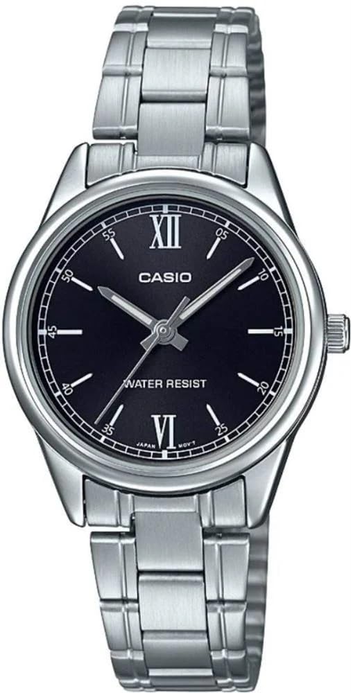Casio Stainless Steel Roman Black Dial Analog Dress Watch LTP-V005D-1B2 Ladies 3-Hand
Casio Stainless Steel Roman Black Dial Analog Dress Watch LTP-V005D-1B2 Ladies 3-Hand