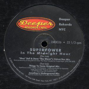 12inch Record SUPERPOWER - In The Midnight Hour DR0026 Deeper Rekords 2000 US Dance & Electronica Used
12inch Record SUPERPOWER - In The Midnight Hour DR0026 Deeper Rekords 2000 US Dance & Electronica Used