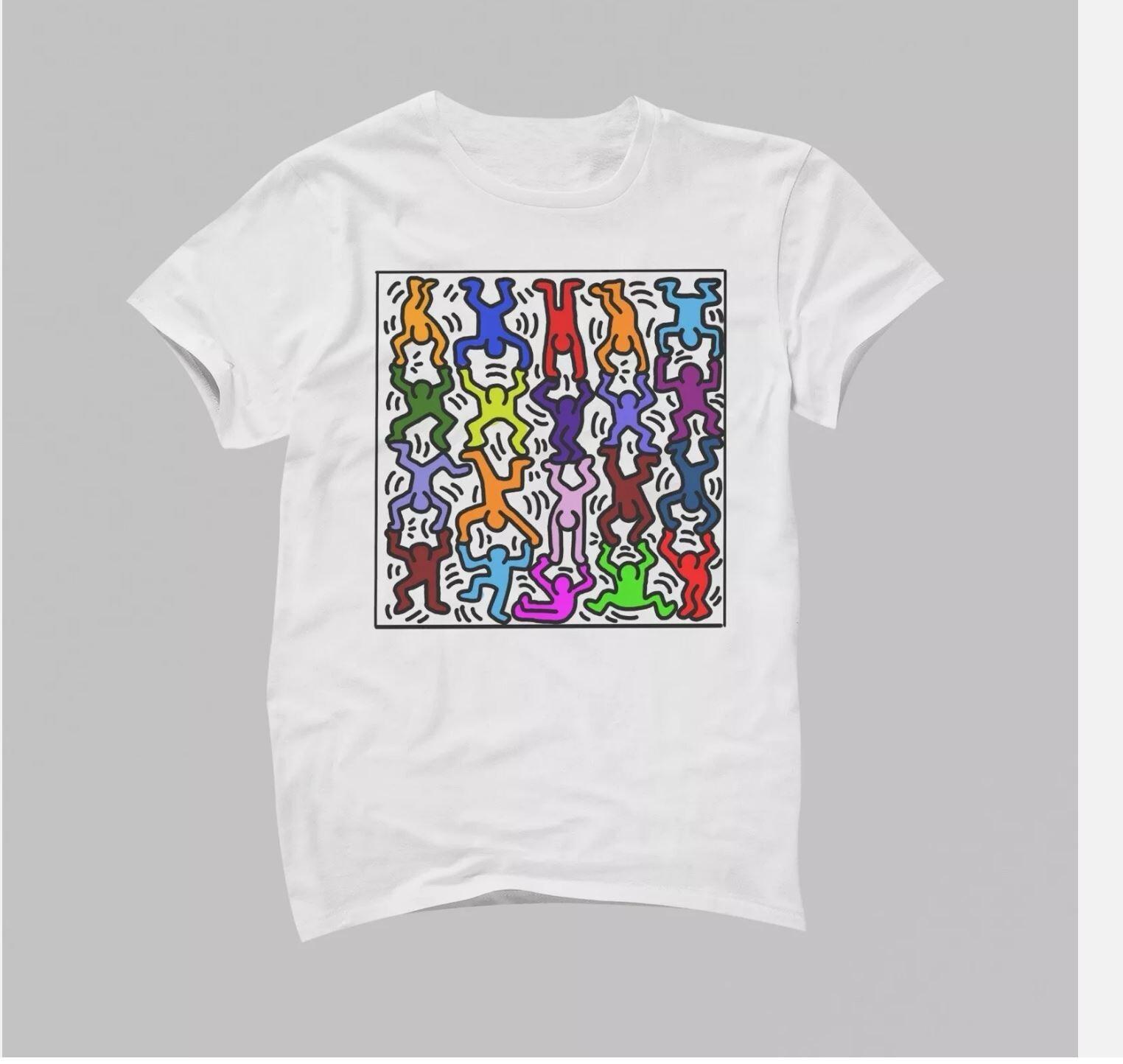 26 Keith Haring Multi-Color Acrobats White Short Sleeved T-Shirt Unisex T-Shirt XXXXL
26 Keith Haring Multi-Color Acrobats White Short Sleeved T-Shirt Unisex T-Shirt XXXXL