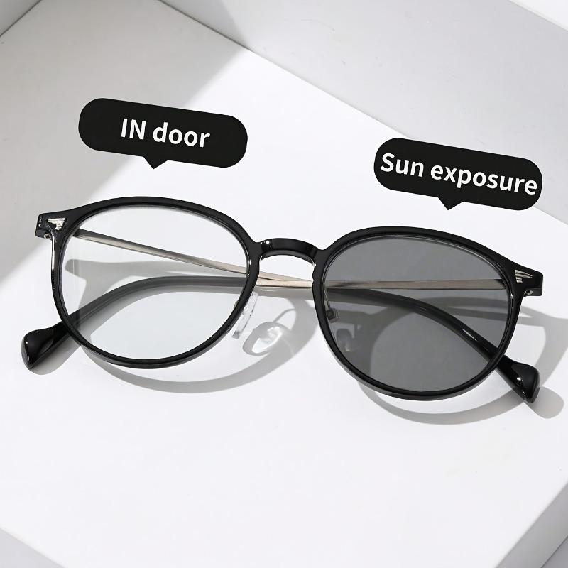 1pc Men S Classic Oval Frame Fashion Glasses - Clear PC Lenses, Lightweight Fashion Accessory for Daily Wear photochromic чорний
1pc Men S Classic Oval Frame Fashion Glasses - Clear PC Lenses, Lightweight Fashion Accessory for Daily Wear photochromic чорний