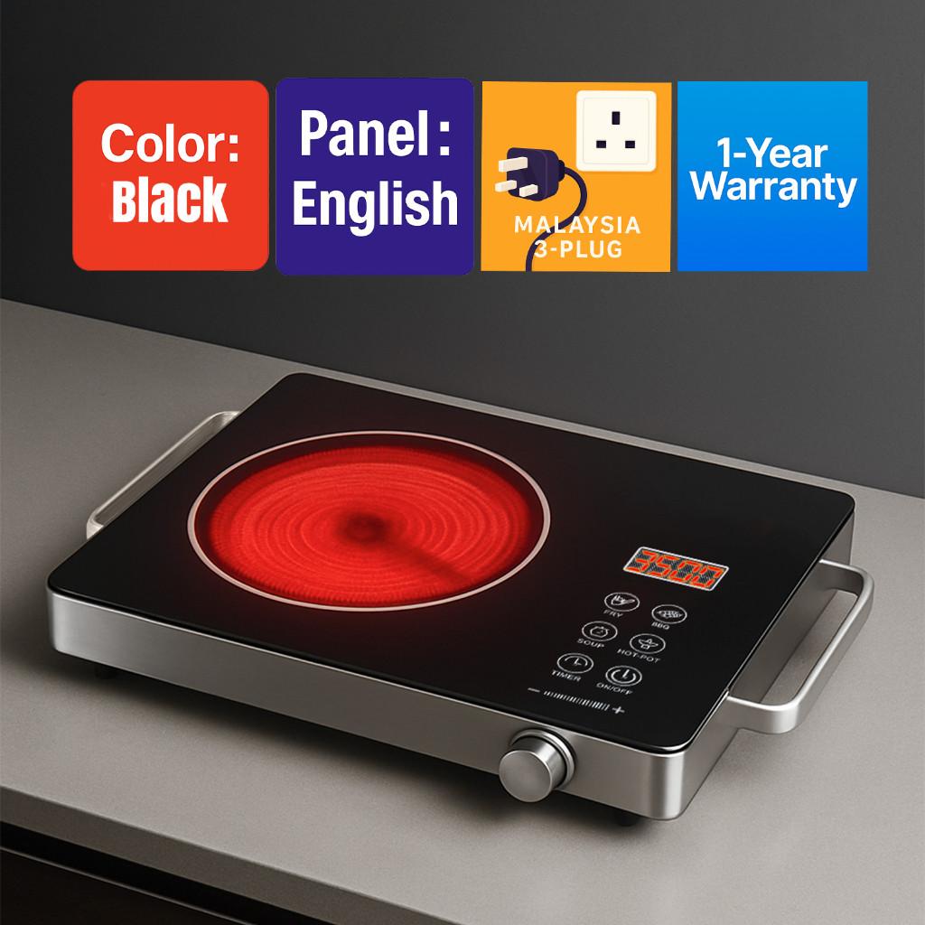 3500W Infrared Ceramic Cooker Fast Heating No EM Radiation All Cookware Compatible Touch Knob чёрный
3500W Infrared Ceramic Cooker Fast Heating No EM Radiation All Cookware Compatible Touch Knob чёрный