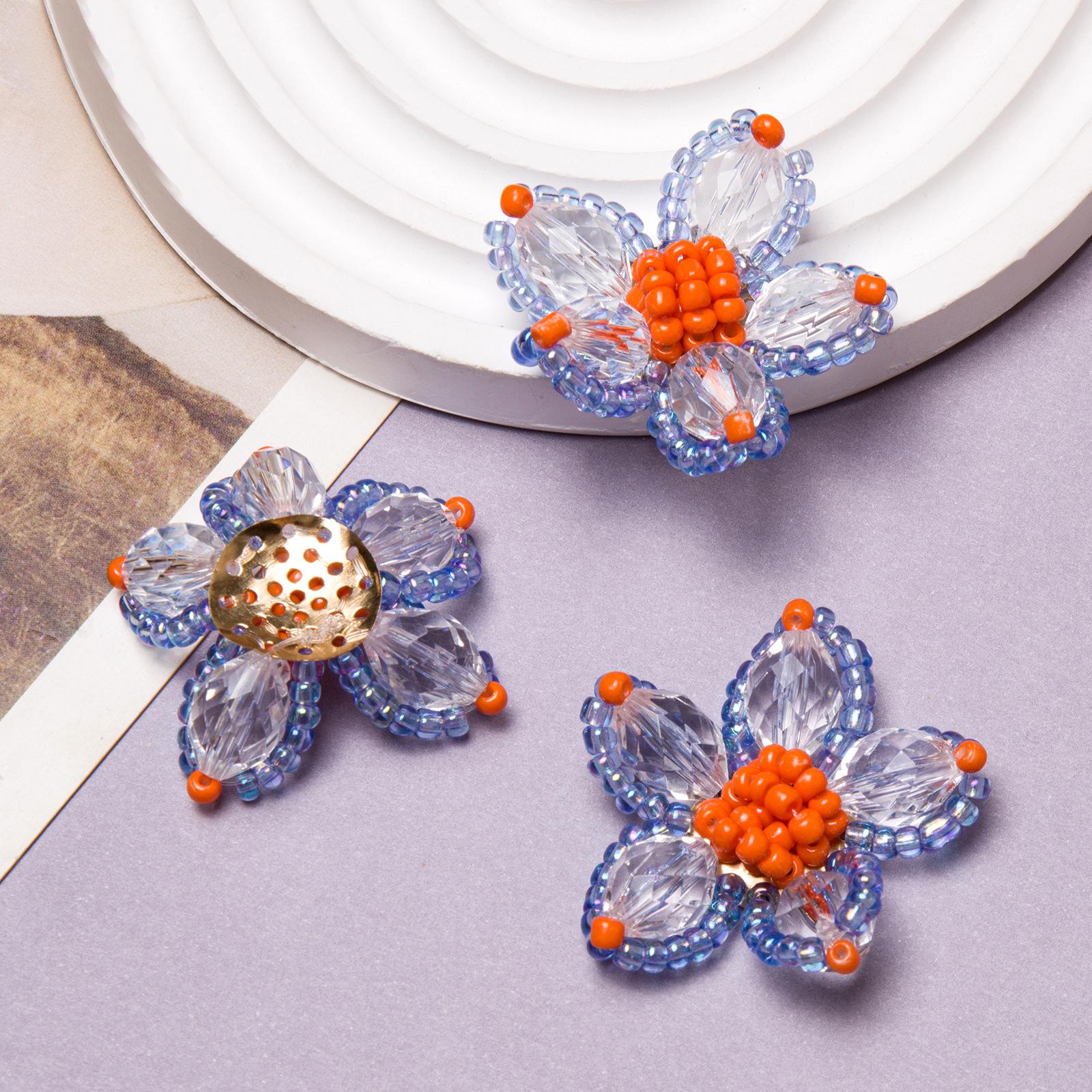 Handmade Pastoral Beaded Flower Earrings & Acrylic Hair Clip Accessories for Women
Handmade Pastoral Beaded Flower Earrings & Acrylic Hair Clip Accessories for Women