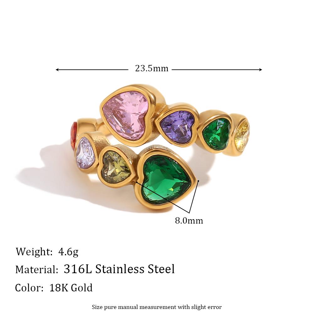 MamacitaSlay 316L Stainless Steel Zircon Heart Opening Ring 2026 Party Waterproof 18K Gold Plated Jewelry Women s Elegant Gift 7 золотий
MamacitaSlay 316L Stainless Steel Zircon Heart Opening Ring 2026 Party Waterproof 18K Gold Plated Jewelry Women s Elegant Gift 7 золотий