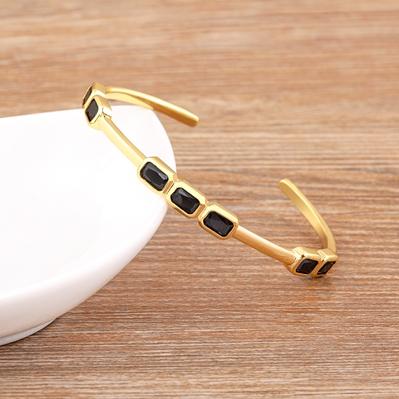 Nidin New Fashion Gold Plated Inlay Zircon Bangles Bracelets for Women Trend Simple Light Luxury Open Adjustable Jewelry Gift 56-58mm чорний
Nidin New Fashion Gold Plated Inlay Zircon Bangles Bracelets for Women Trend Simple Light Luxury Open Adjustable Jewelry Gift 56-58mm чорний