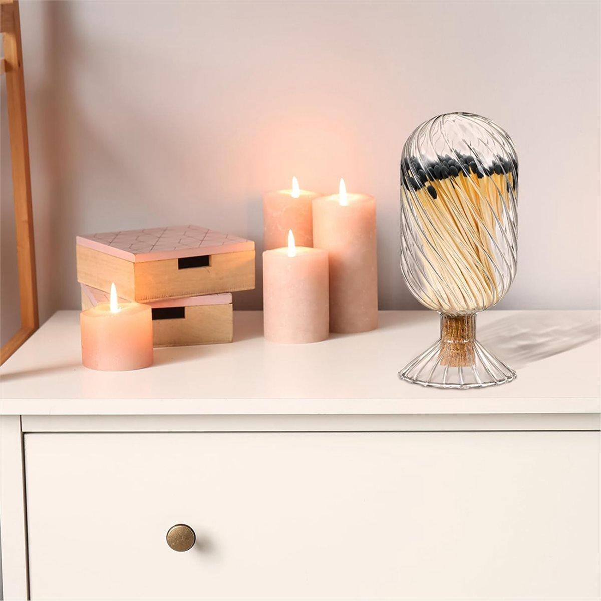 2pcs Helix Shaped Glass Matches Cloche Decorative for 4 Inch Candle Matches Trendy Fireplace Display,Not Include Matches China Mainland
2pcs Helix Shaped Glass Matches Cloche Decorative for 4 Inch Candle Matches Trendy Fireplace Display,Not Include Matches China Mainland